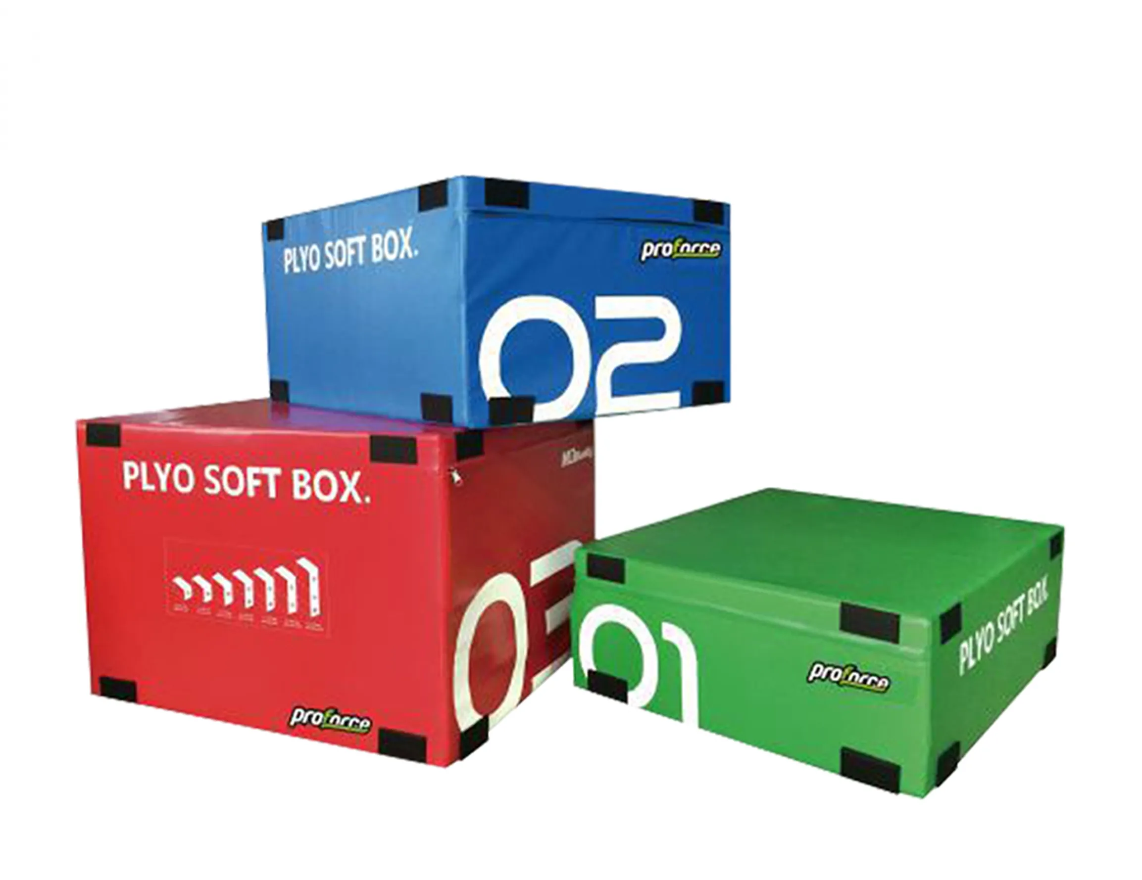 BOX03 CROSS FIT SEHPA SET 900*750*300 MM YESIL/900*750*450 MM MAVI /900*750*600  MM KIRMIZI